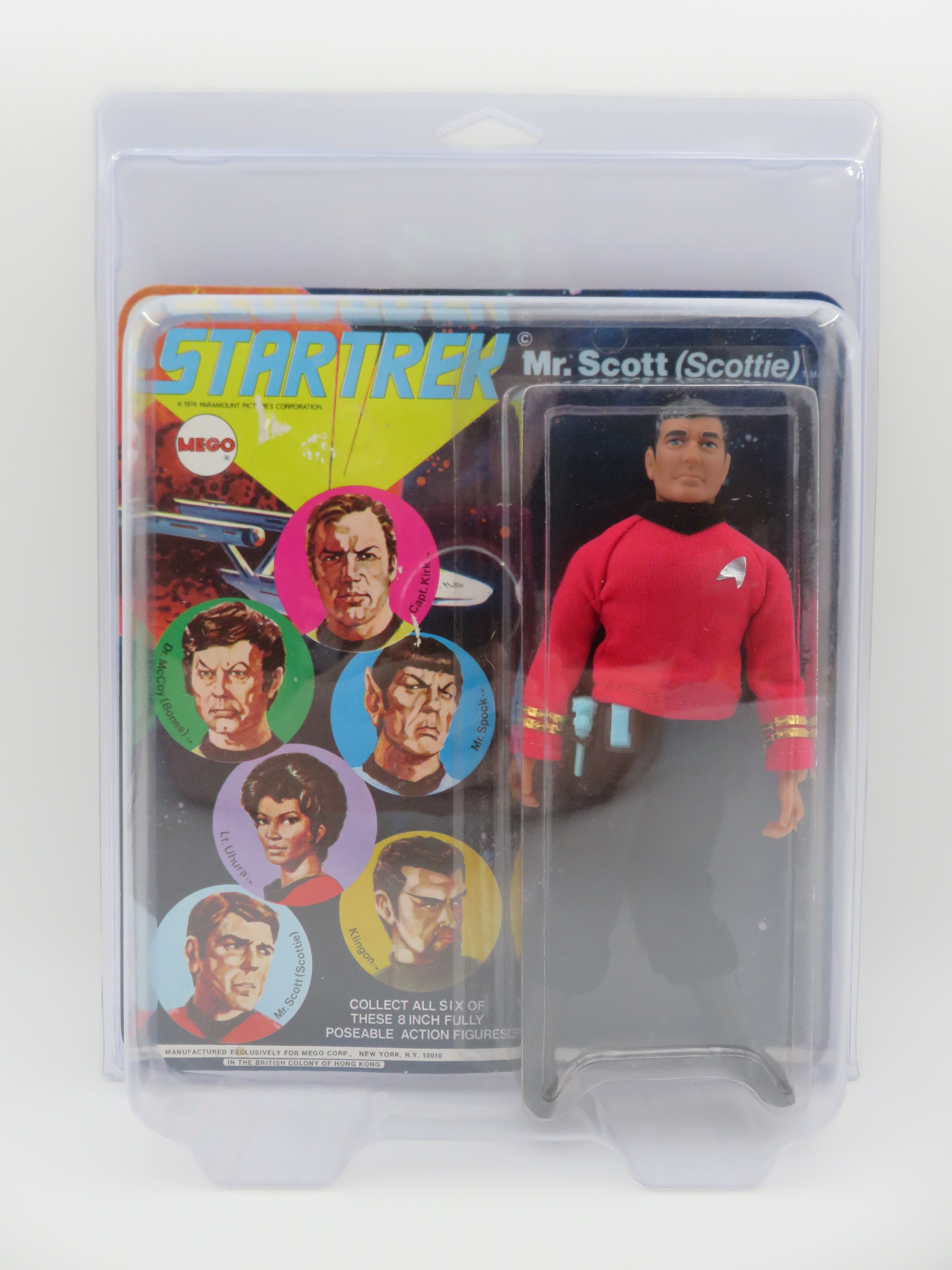 STAR TREK Mr. Scott (Scottie) 8" Action Figure - Mego Corp. (1974) Series 1 Vintage Toy